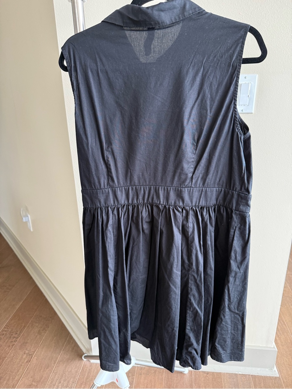 Torrid Belle Isle Black Sleeveless Shirt Dress with Button Placket - Picture 4 of 4